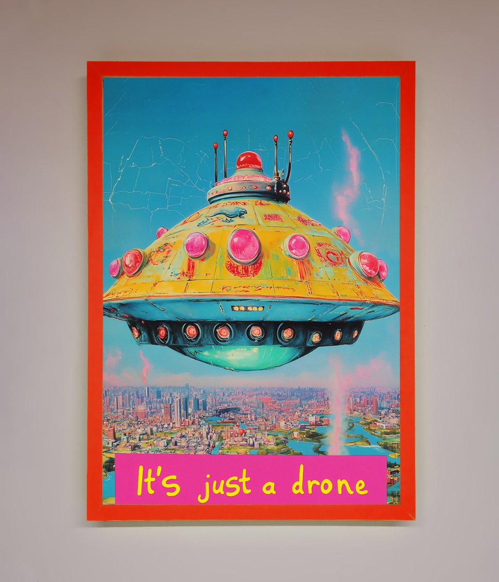 Its Just A Drone Framed Poster - Zestio
