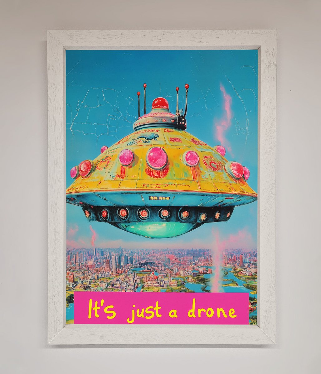 Its Just A Drone Framed Poster - Zestio