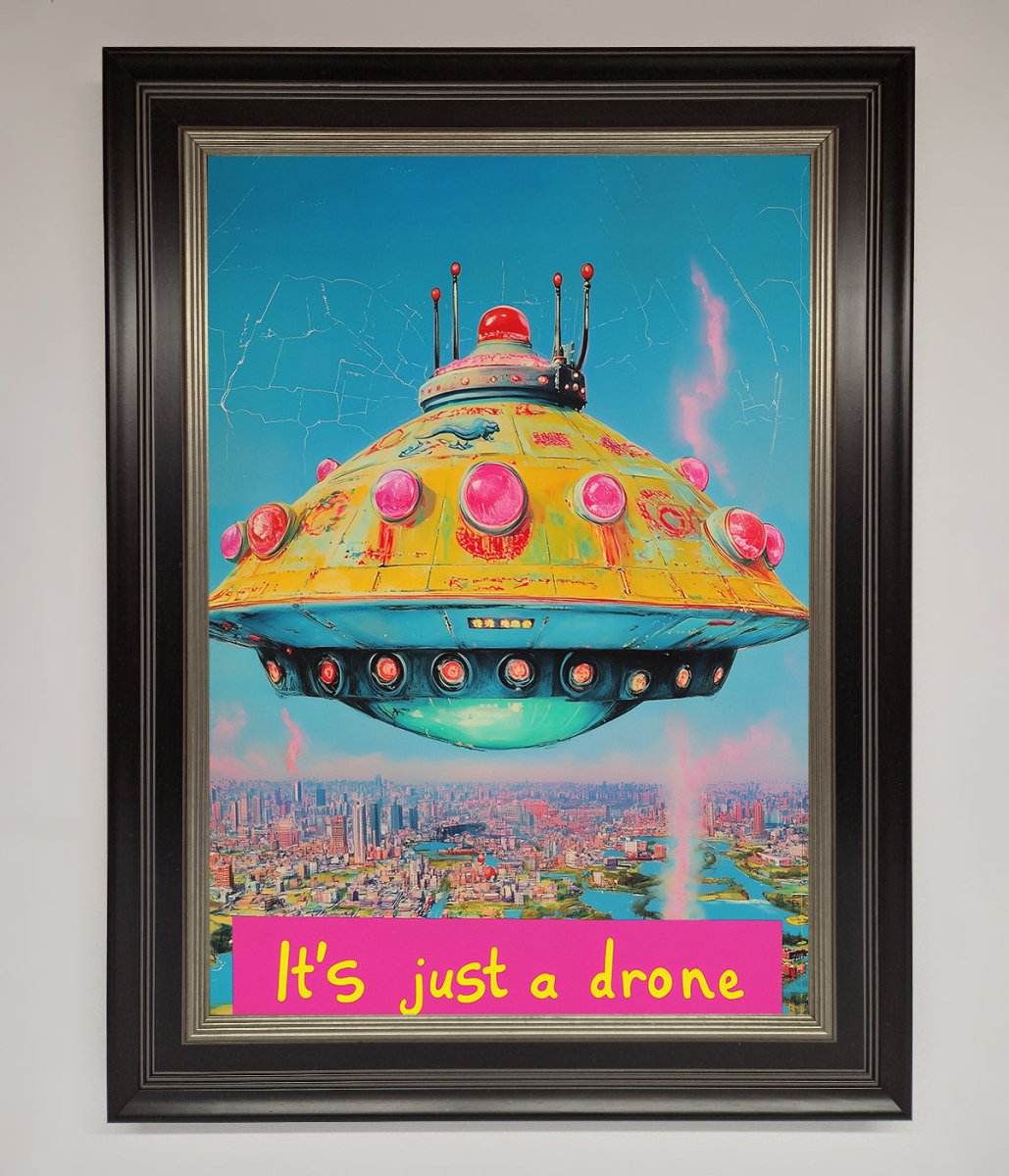 Its Just A Drone Framed Poster - Zestio