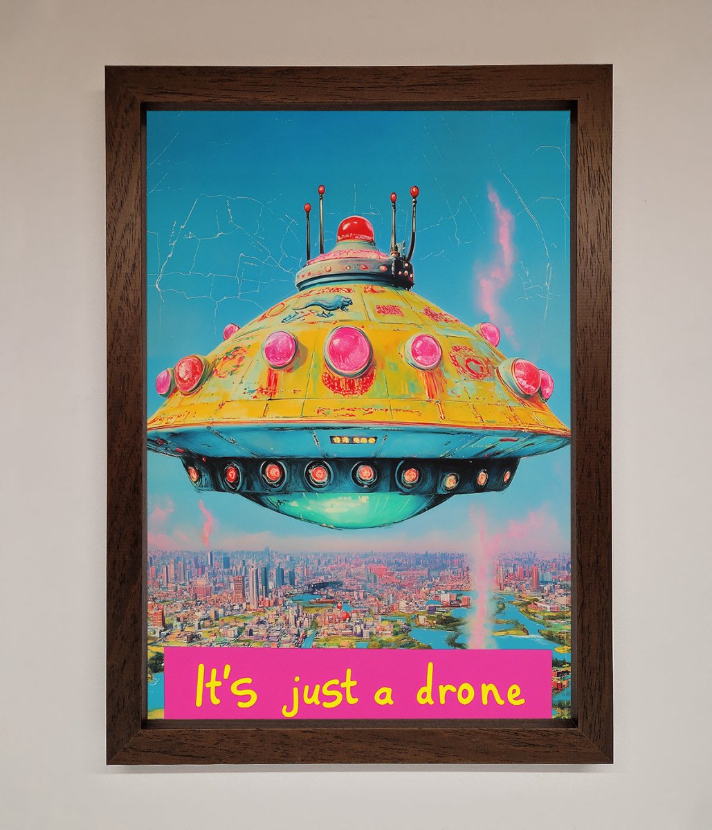 Its Just A Drone Framed Poster - Zestio