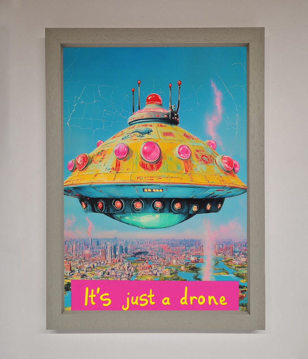 Its Just A Drone Framed Poster - Zestio