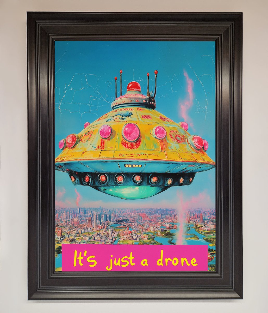 Its Just A Drone Framed Poster - Zestio