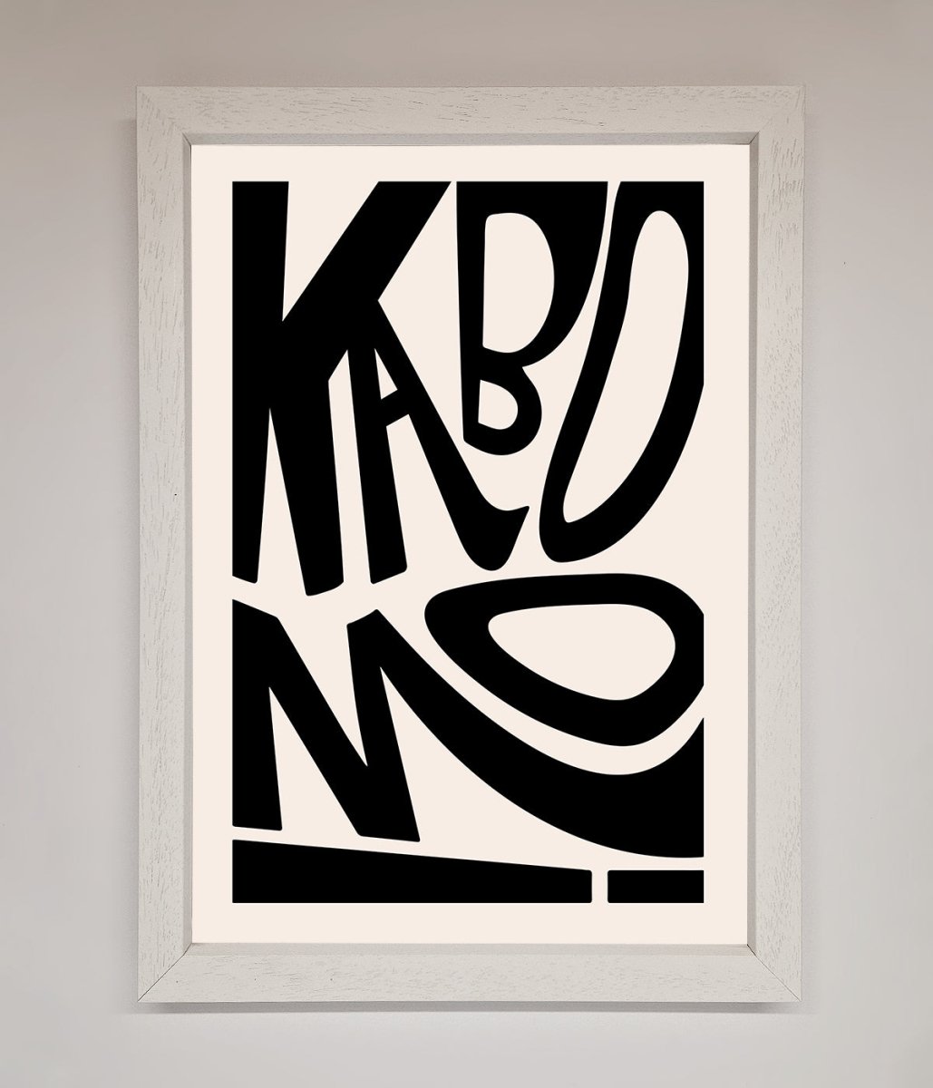 Kaboom Framed Print - Zestio