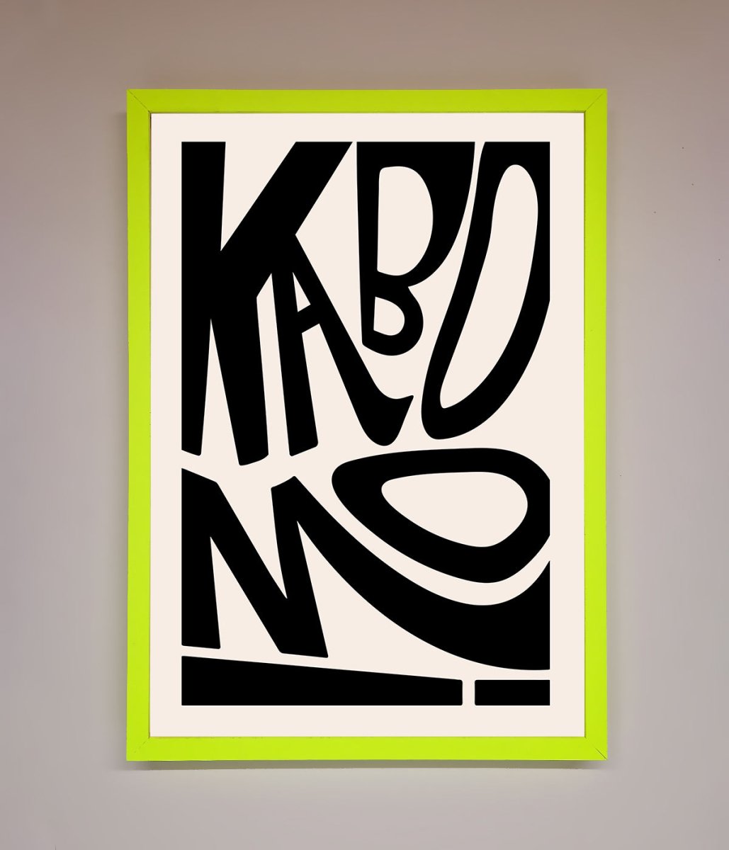 Kaboom Framed Print - Zestio