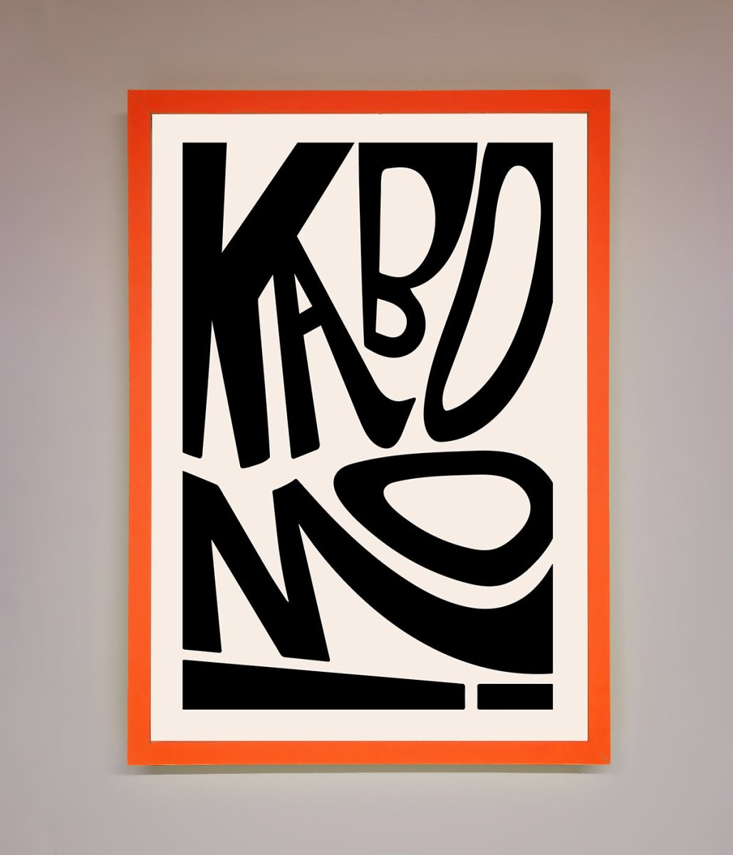 Kaboom Framed Print - Zestio