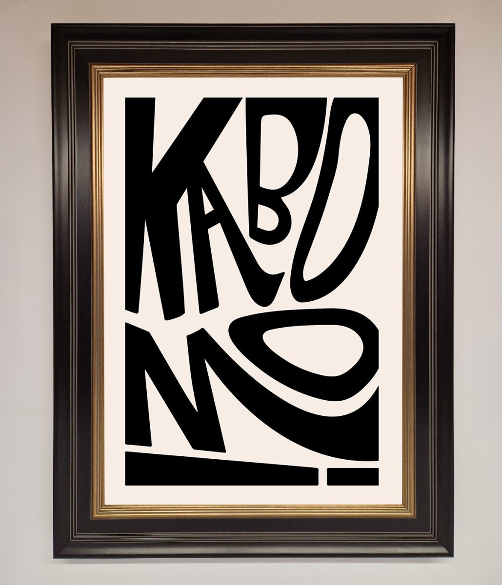 Kaboom Framed Print - Zestio