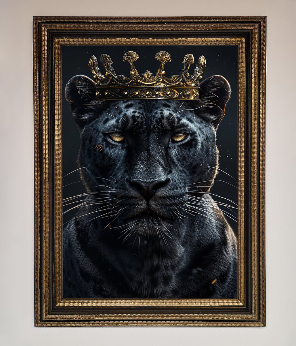 King Panther Framed Wall Art - Zestio