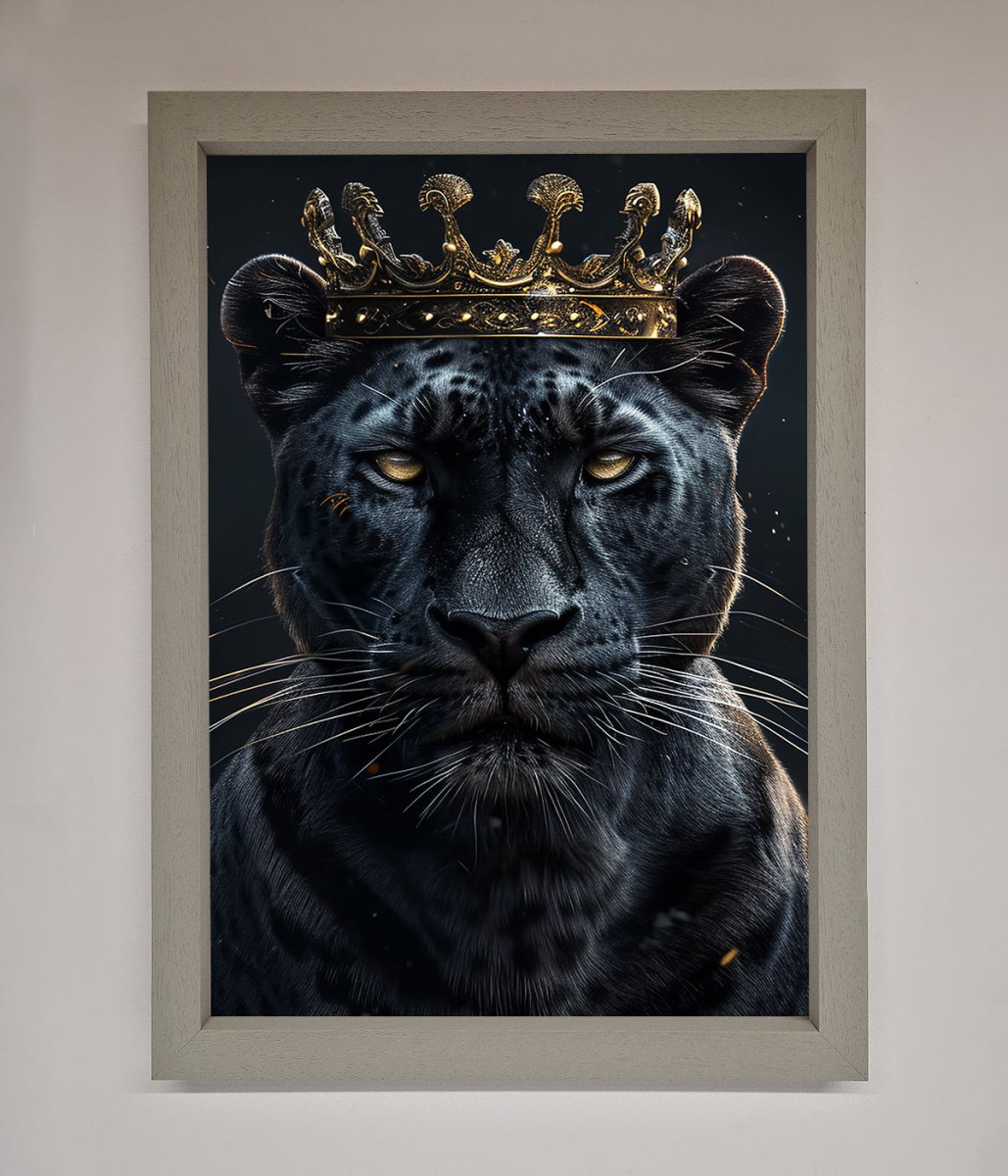 King Panther Framed Wall Art - Zestio