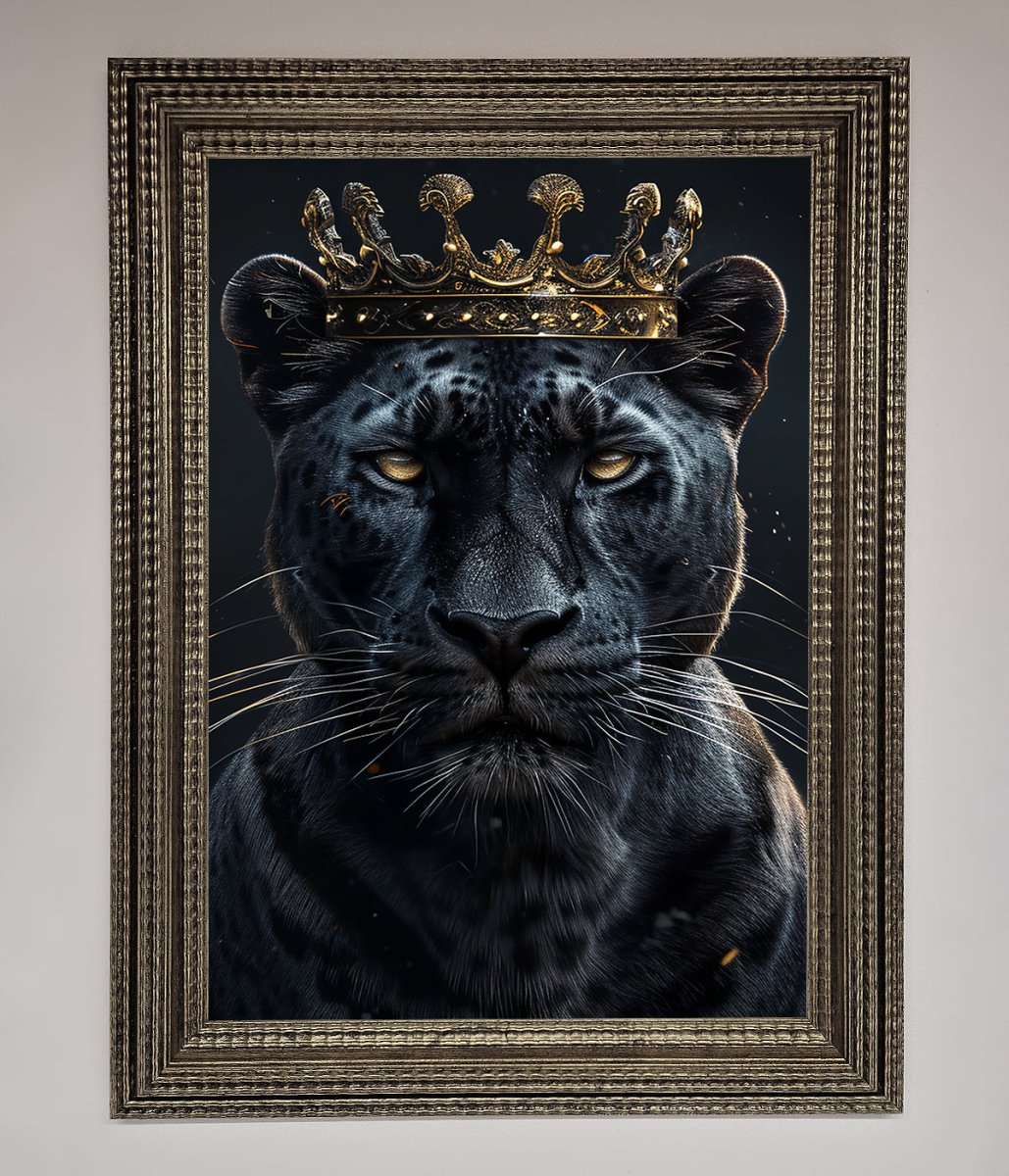 King Panther Framed Wall Art - Zestio