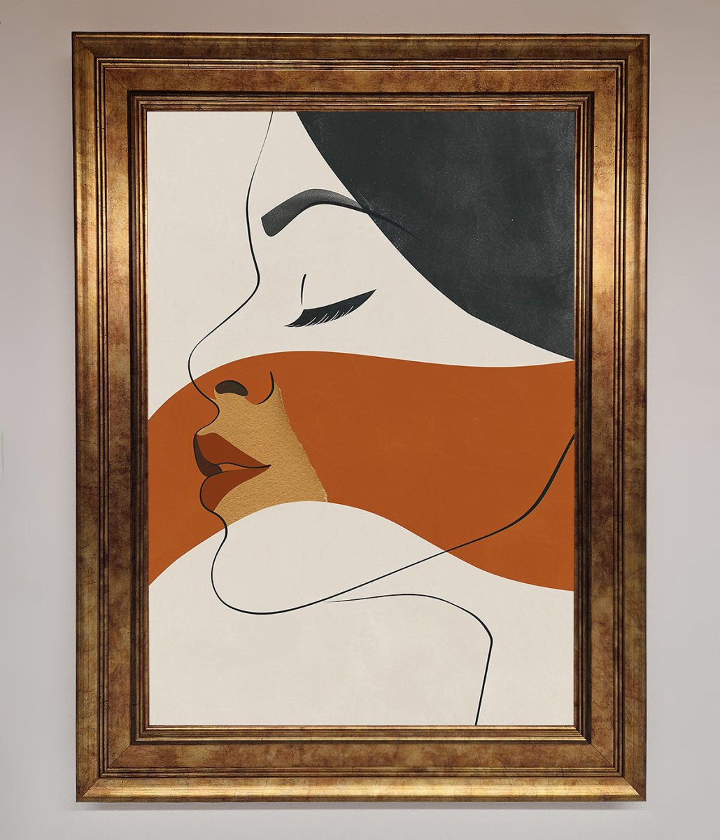 Line Drawing Flow Framed Wall Art - Zestio