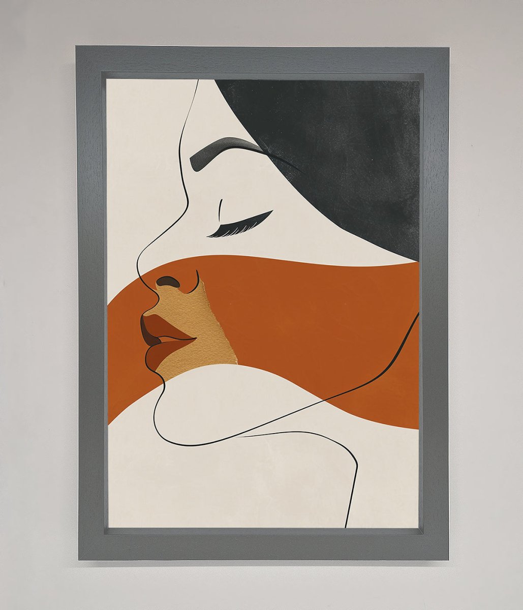 Line Drawing Flow Framed Wall Art - Zestio