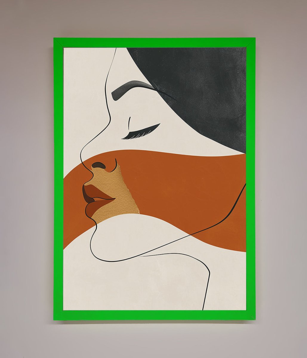 Line Drawing Flow Framed Wall Art - Zestio