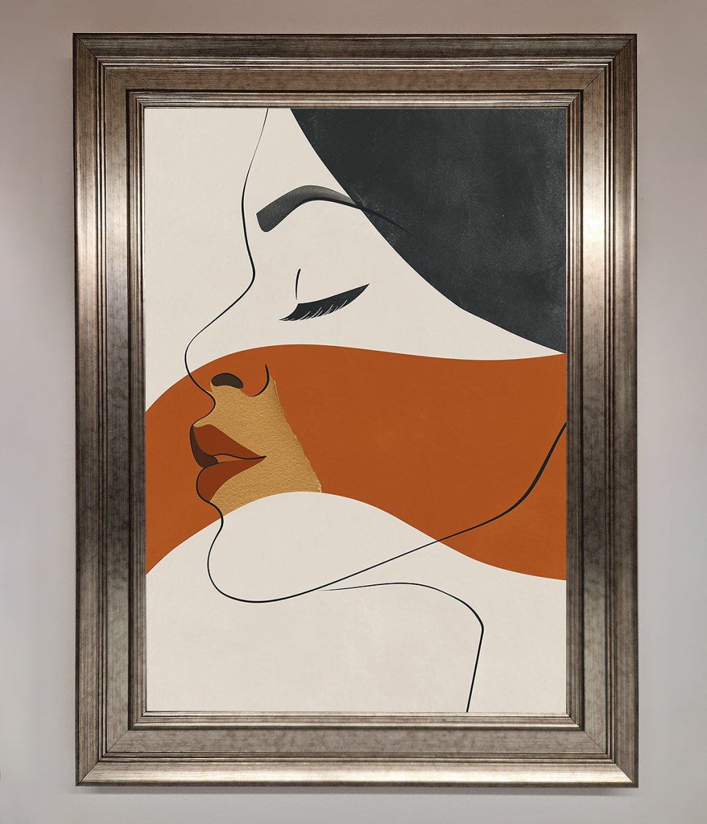 Line Drawing Flow Framed Wall Art - Zestio