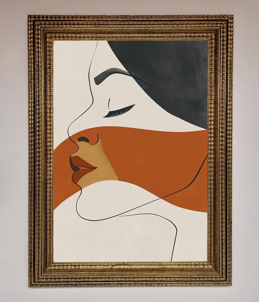 Line Drawing Flow Framed Wall Art - Zestio