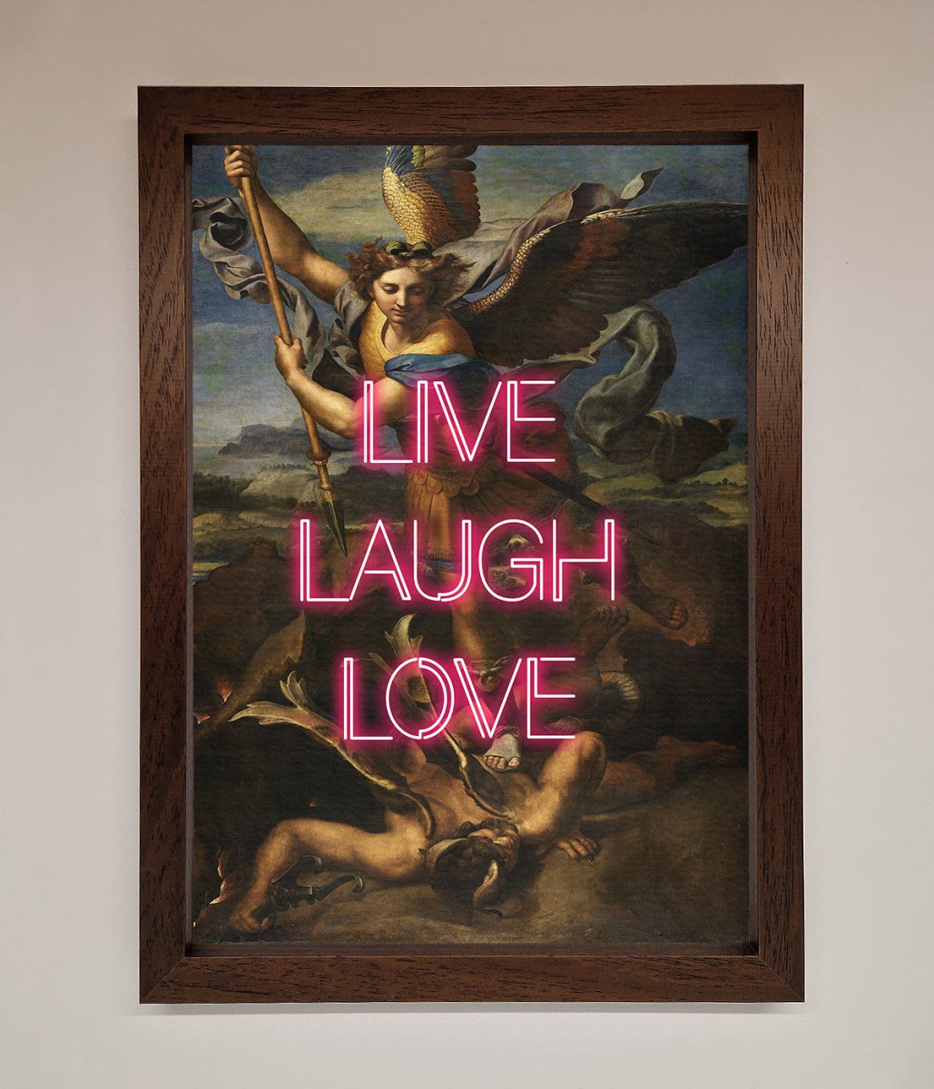 Live Laugh Love Quote Framed Poster - Zestio