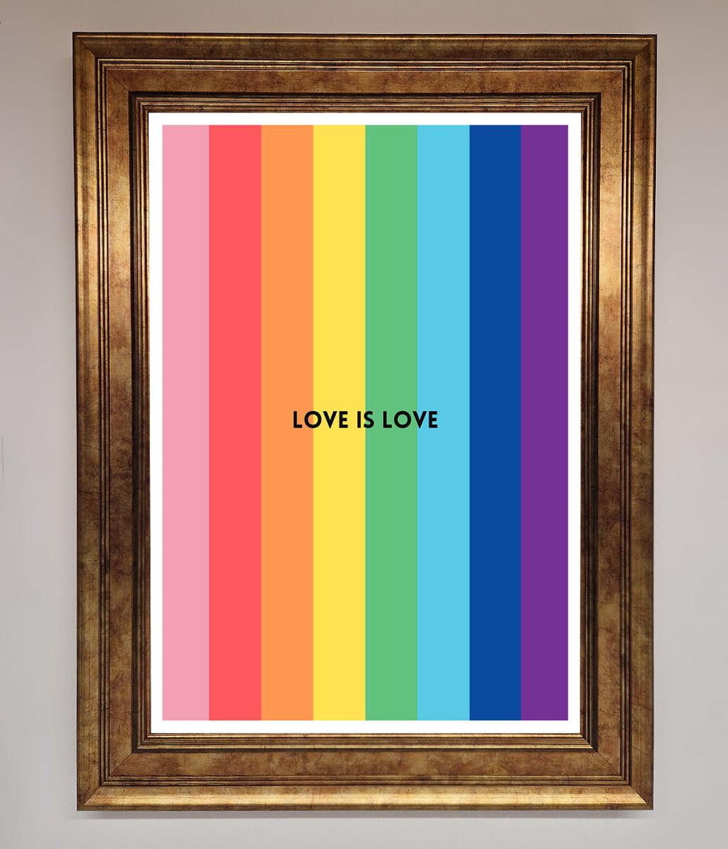 Love Is Love Framed Print - Zestio