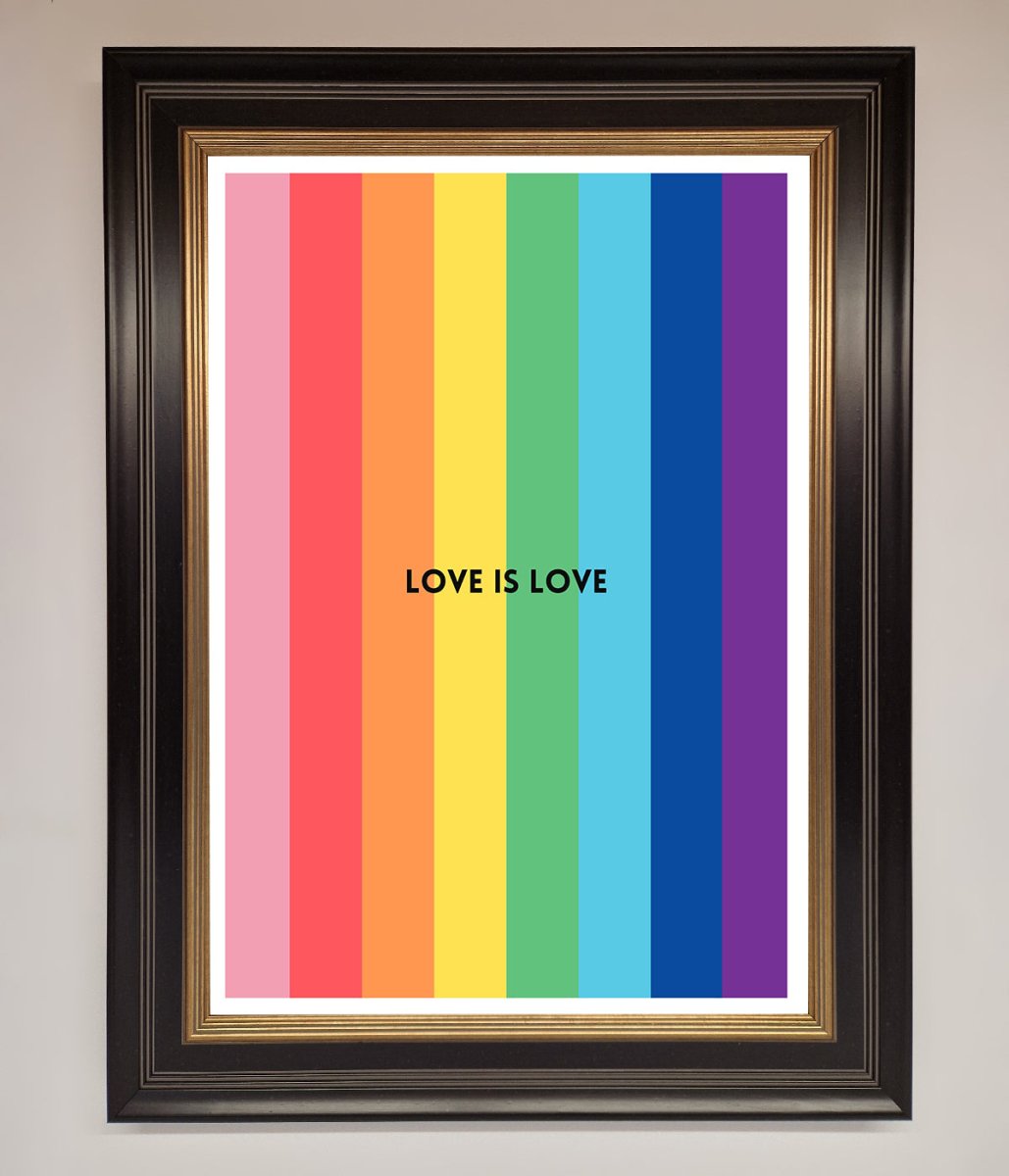 Love Is Love Framed Print - Zestio