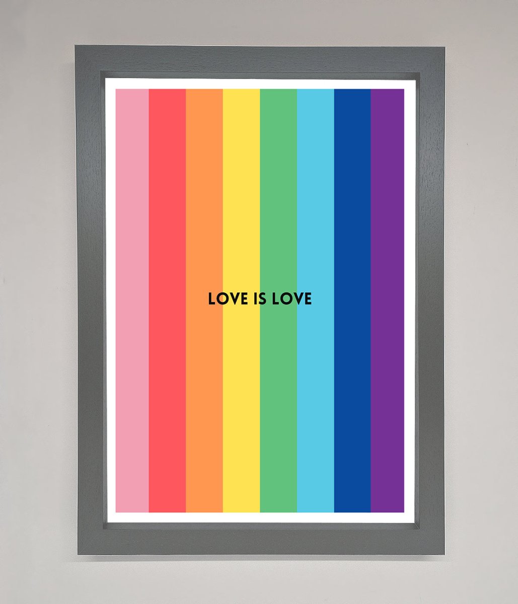 Love Is Love Framed Print - Zestio