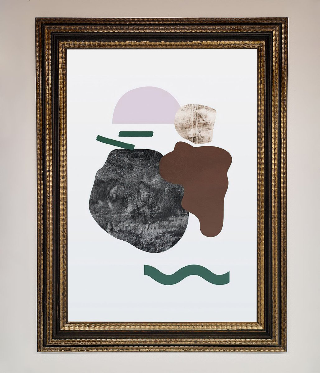 Modern Splodge Framed Print - Zestio