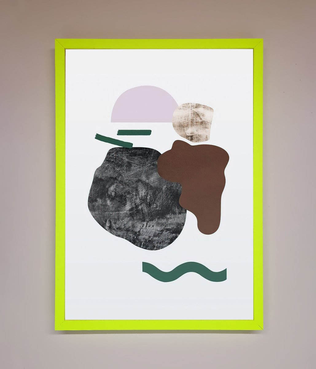 Modern Splodge Framed Print - Zestio