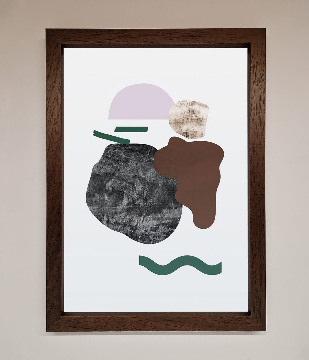 Modern Splodge Framed Print - Zestio