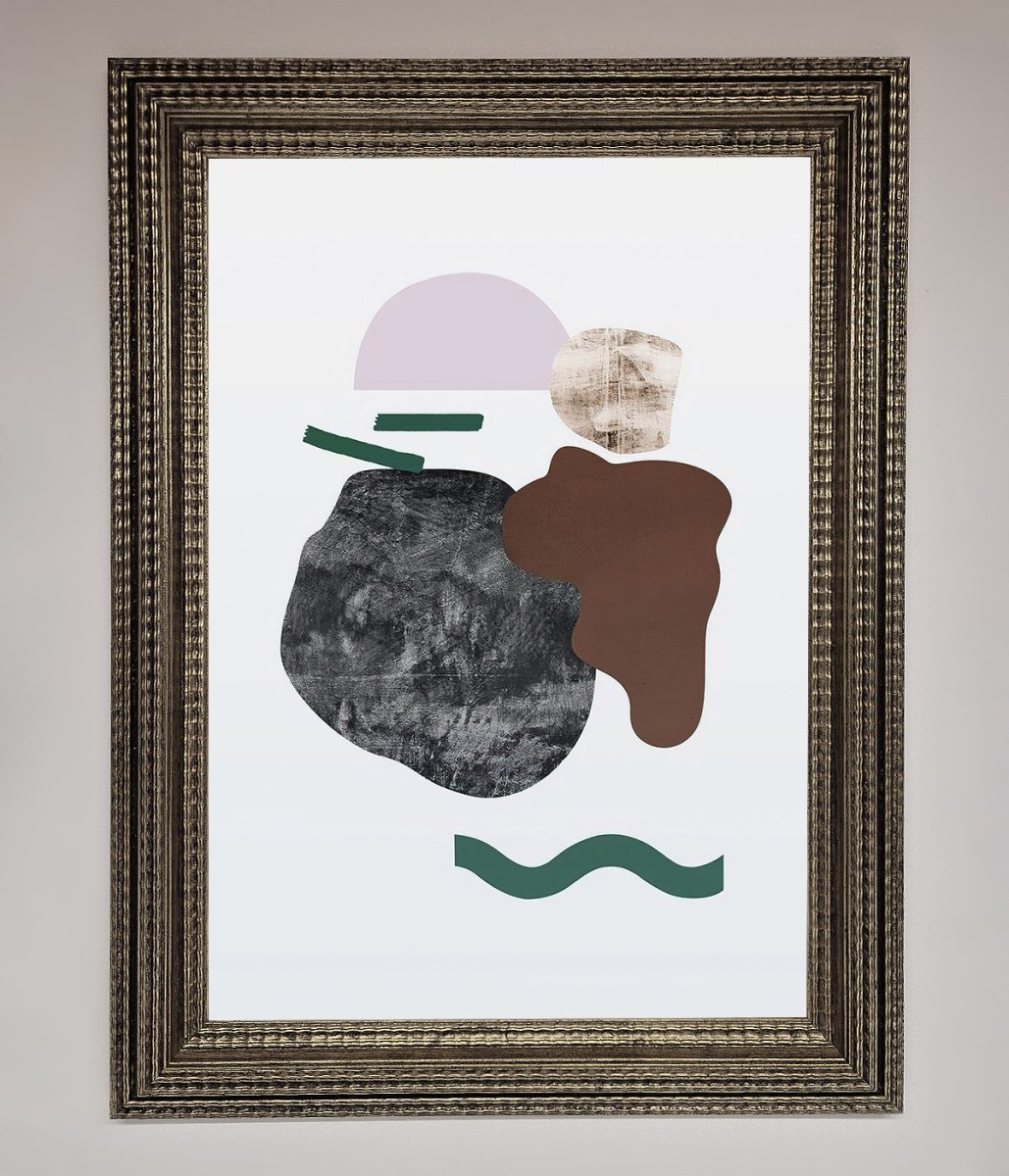 Modern Splodge Framed Print - Zestio