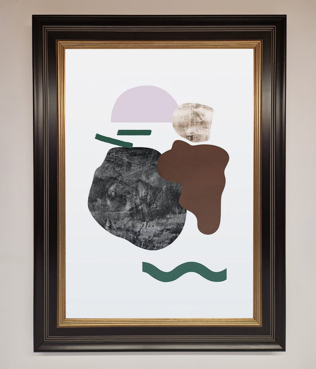 Modern Splodge Framed Print - Zestio