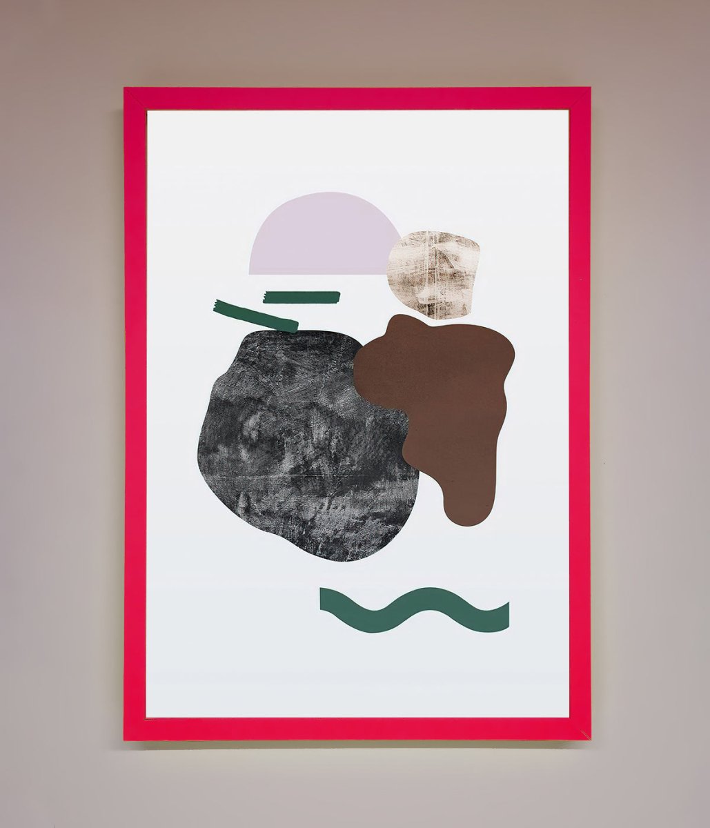 Modern Splodge Framed Print - Zestio