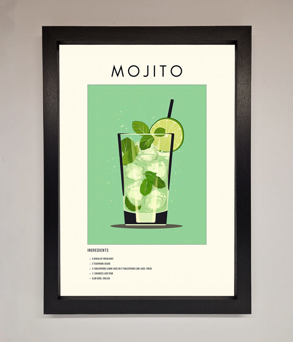 Mojito Framed Poster - Zestio