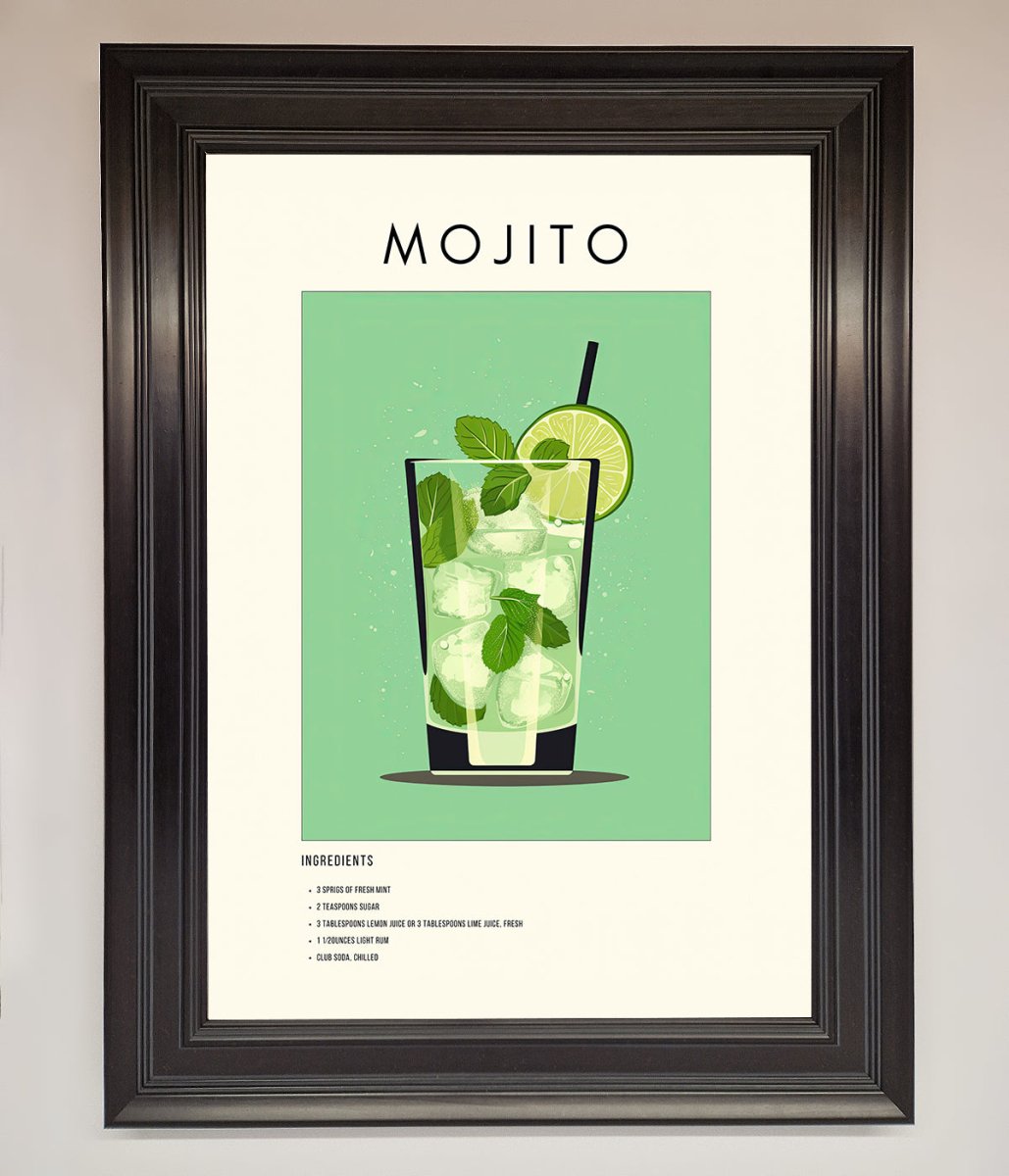 Mojito Framed Poster - Zestio