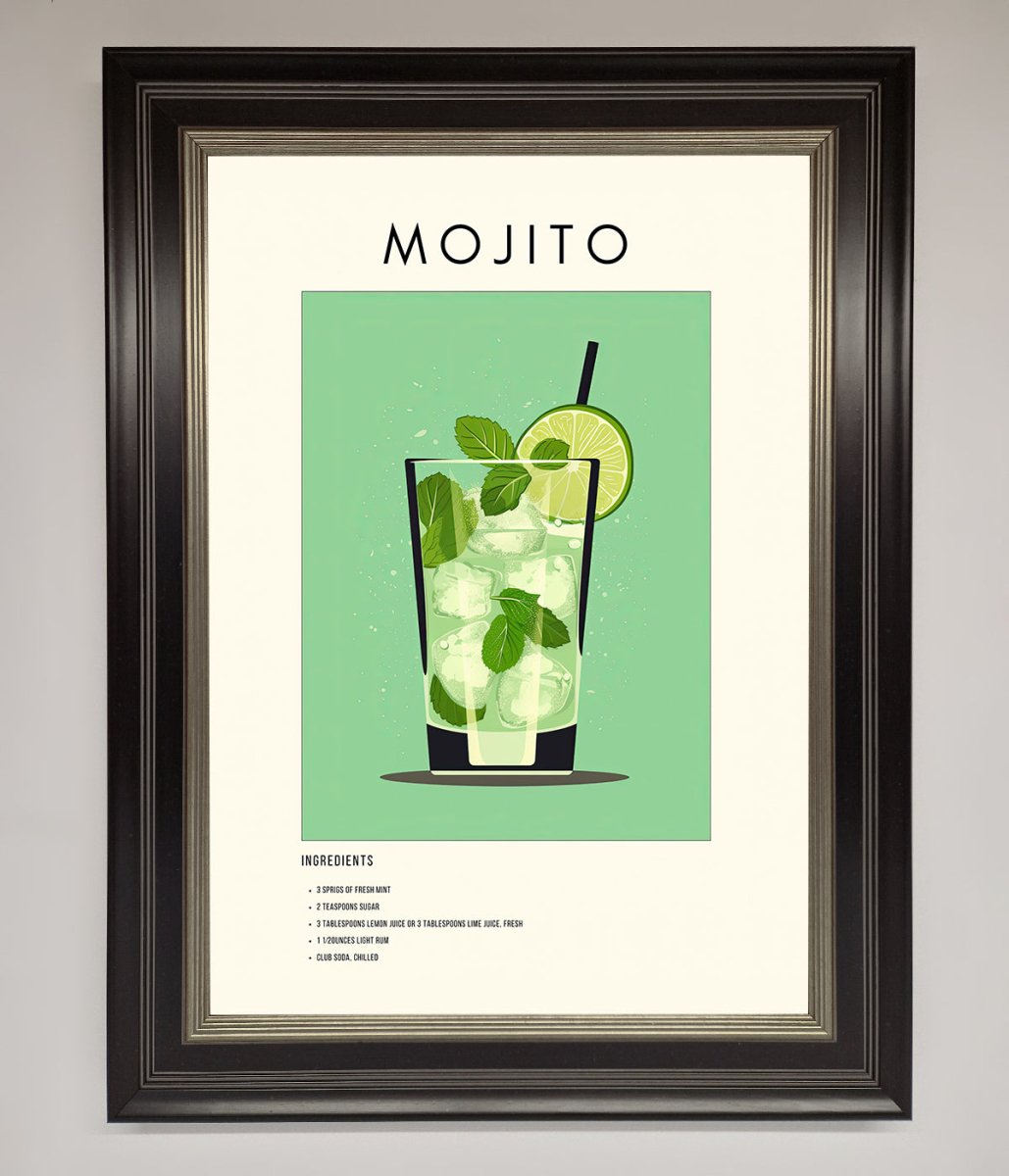 Mojito Framed Poster - Zestio