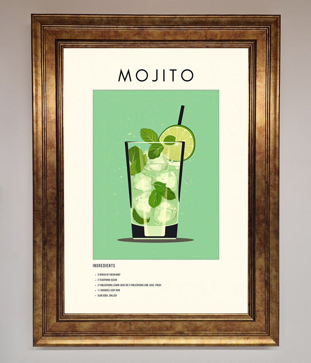 Mojito Framed Poster - Zestio