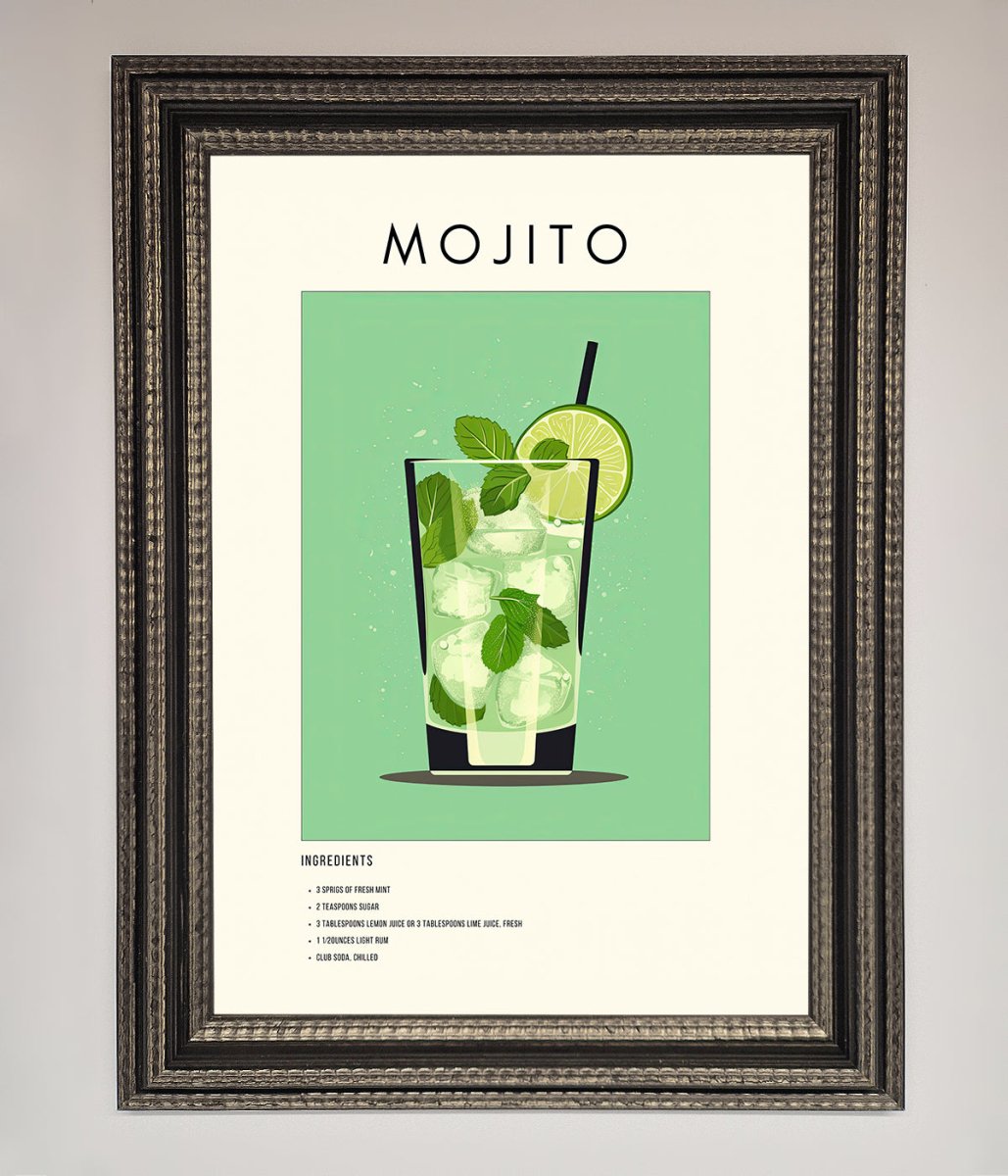 Mojito Framed Poster - Zestio