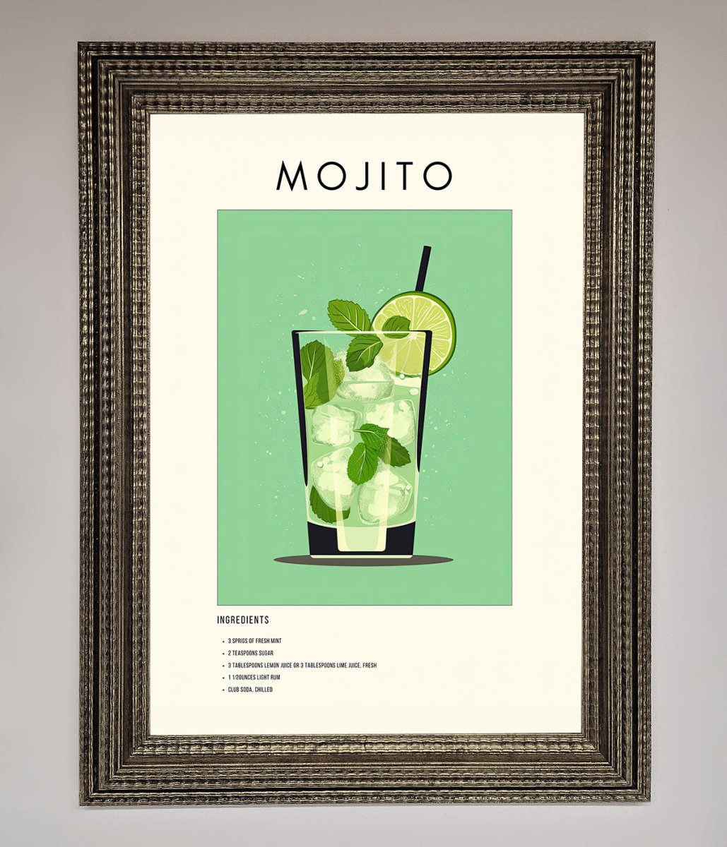 Mojito Framed Poster - Zestio