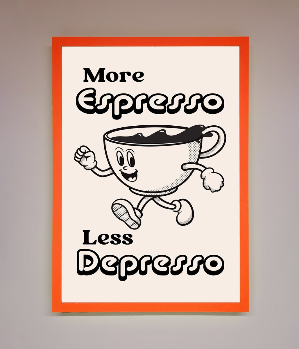 More Espresso Framed Print - Zestio