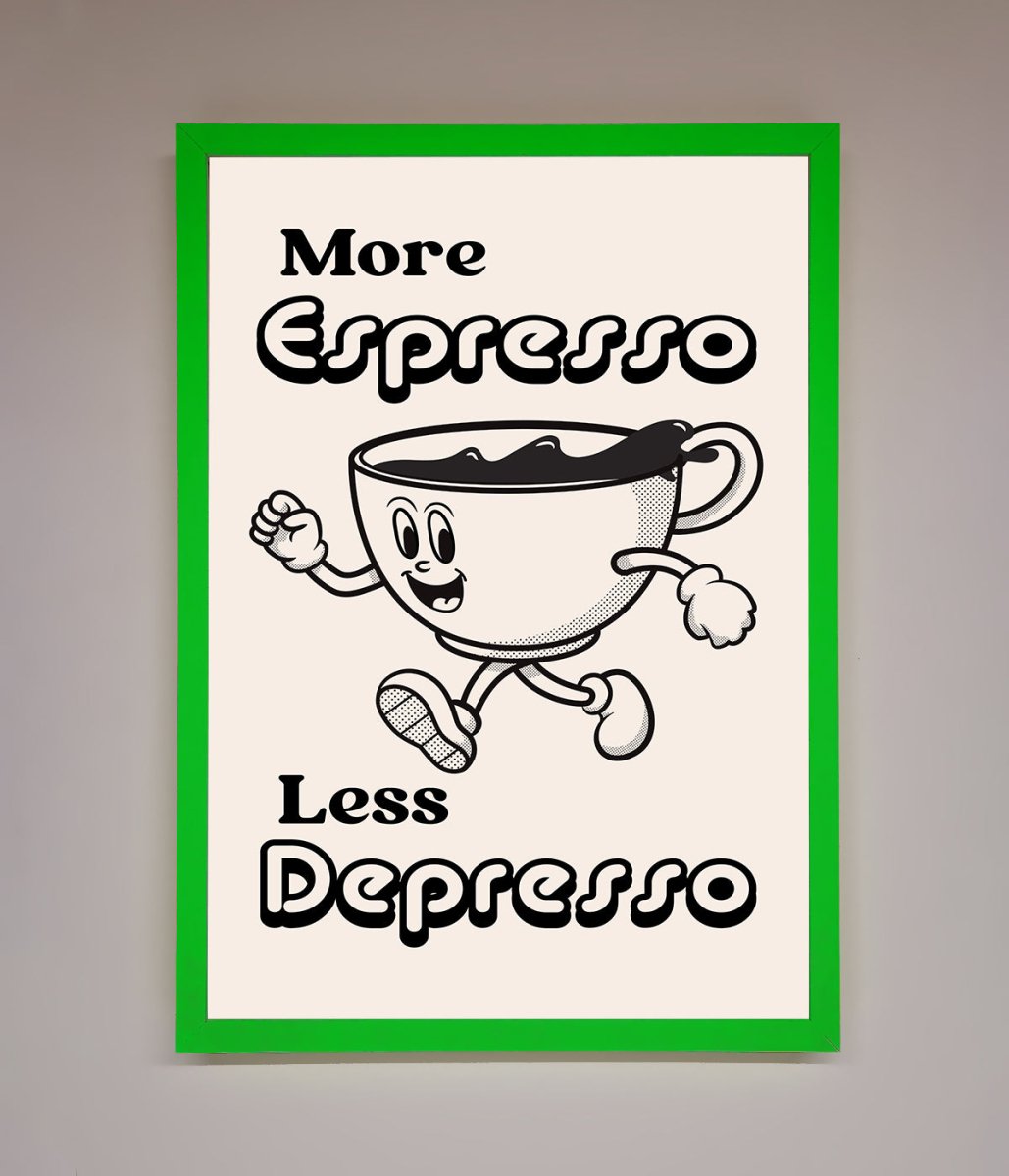 More Espresso Framed Print - Zestio