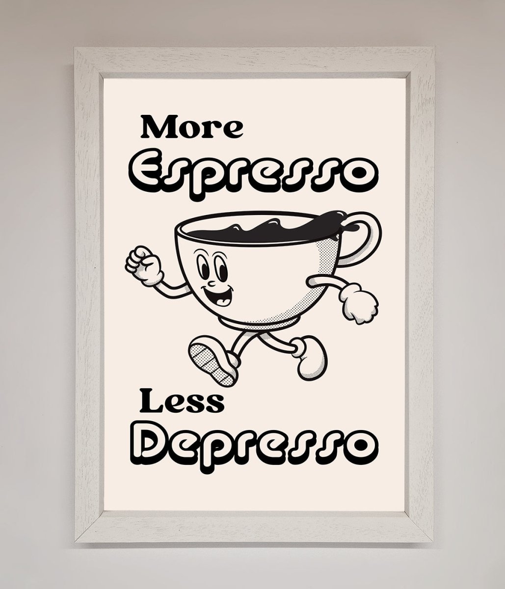 More Espresso Framed Print - Zestio