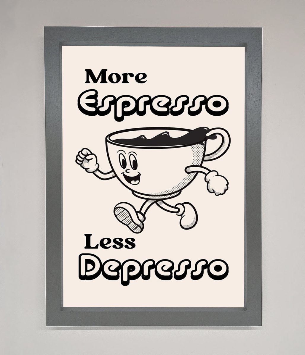 More Espresso Framed Print - Zestio