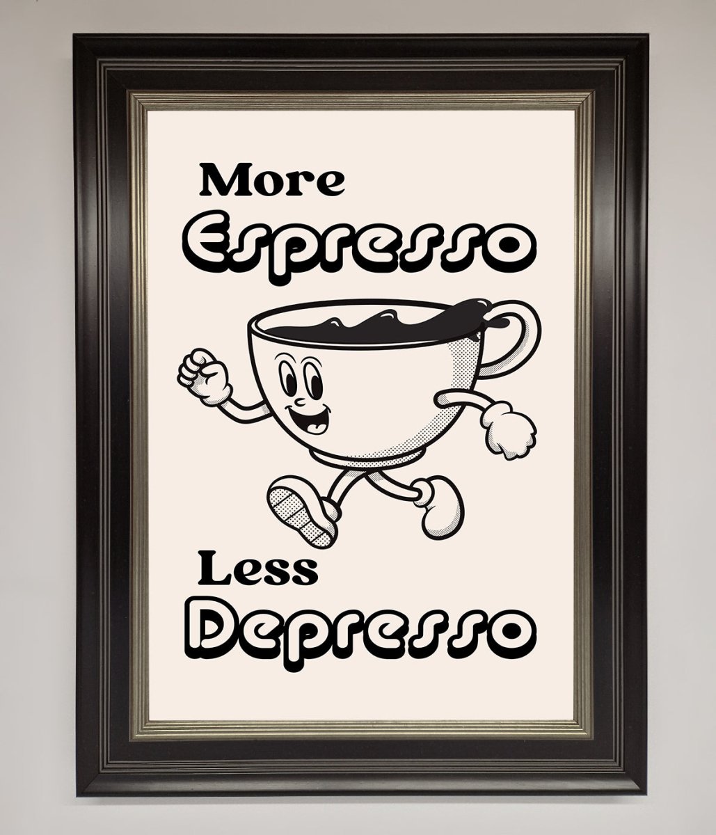 More Espresso Framed Print - Zestio
