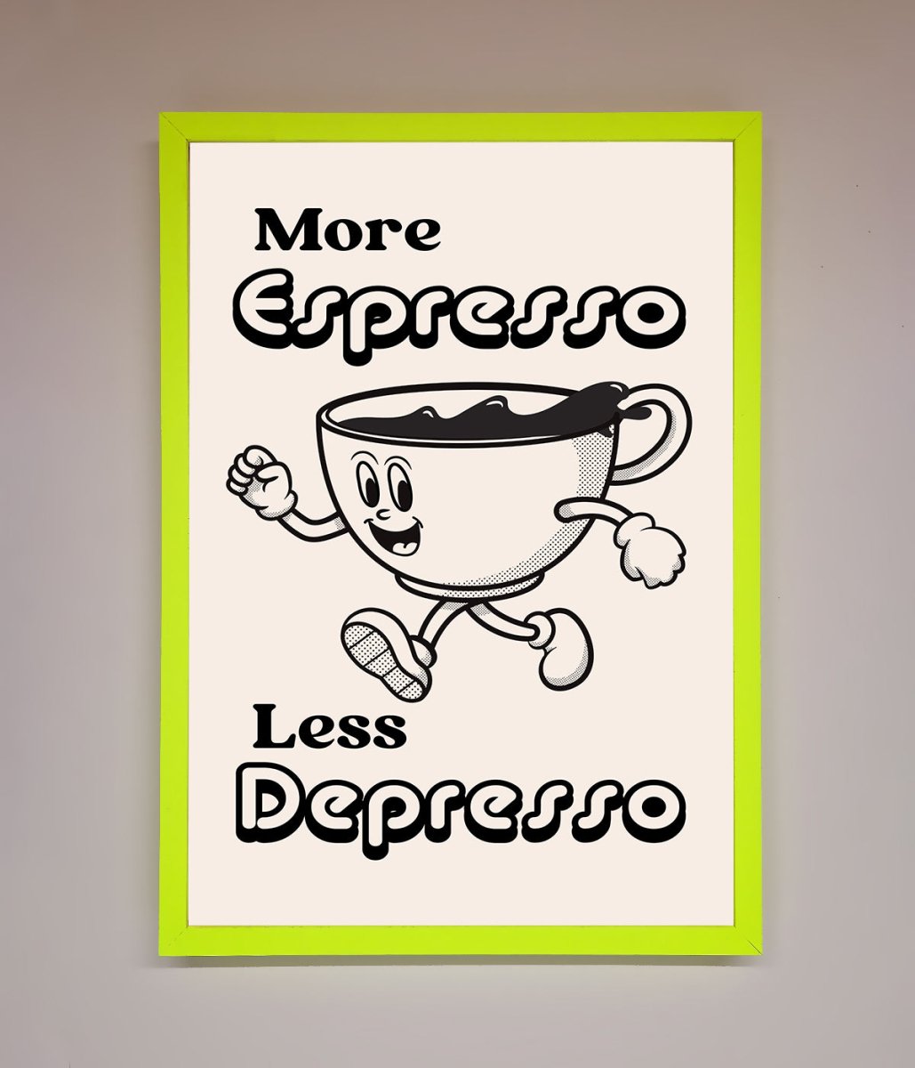 More Espresso Framed Print - Zestio