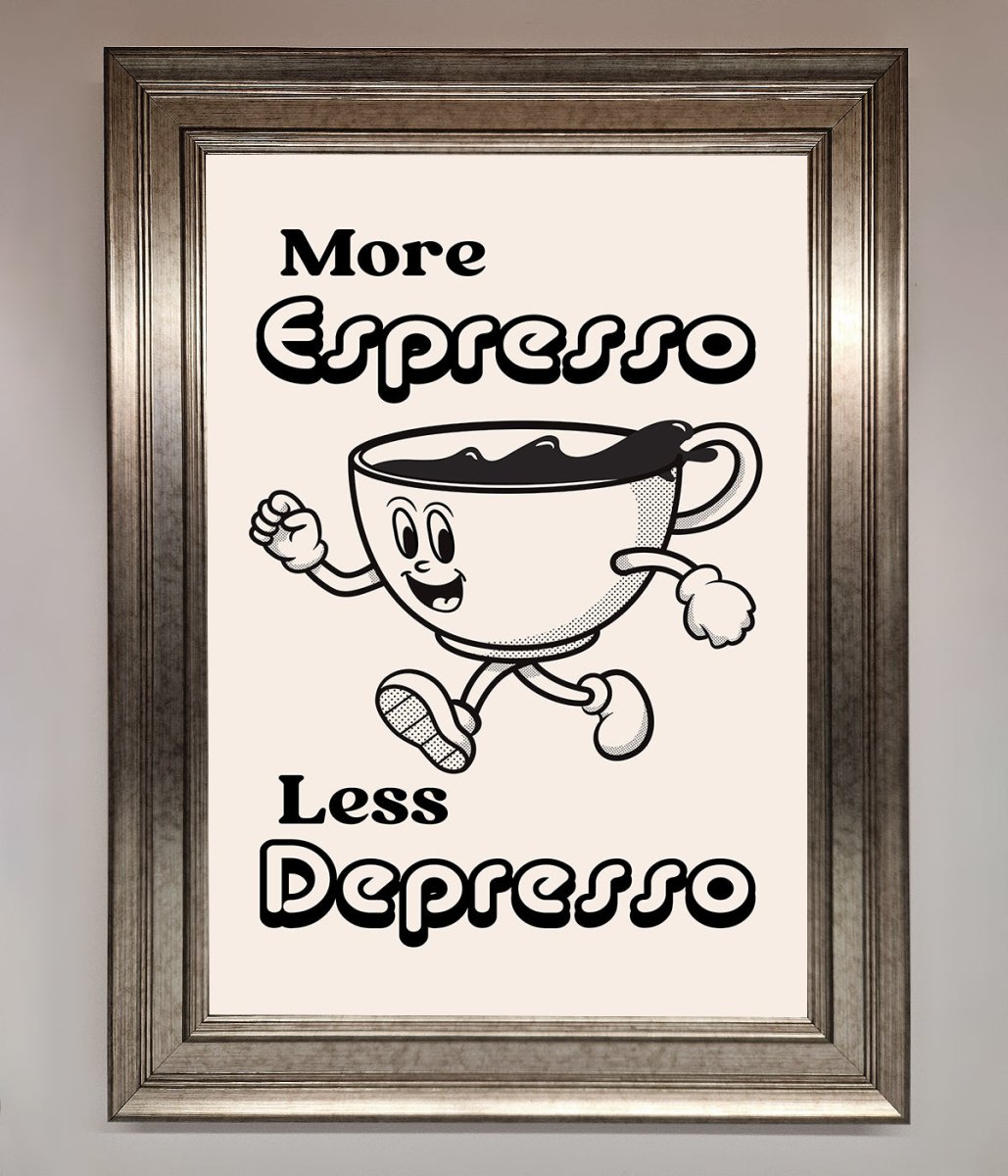 More Espresso Framed Print - Zestio