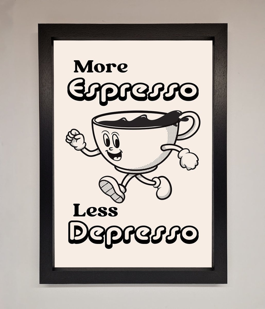 More Espresso Framed Print - Zestio