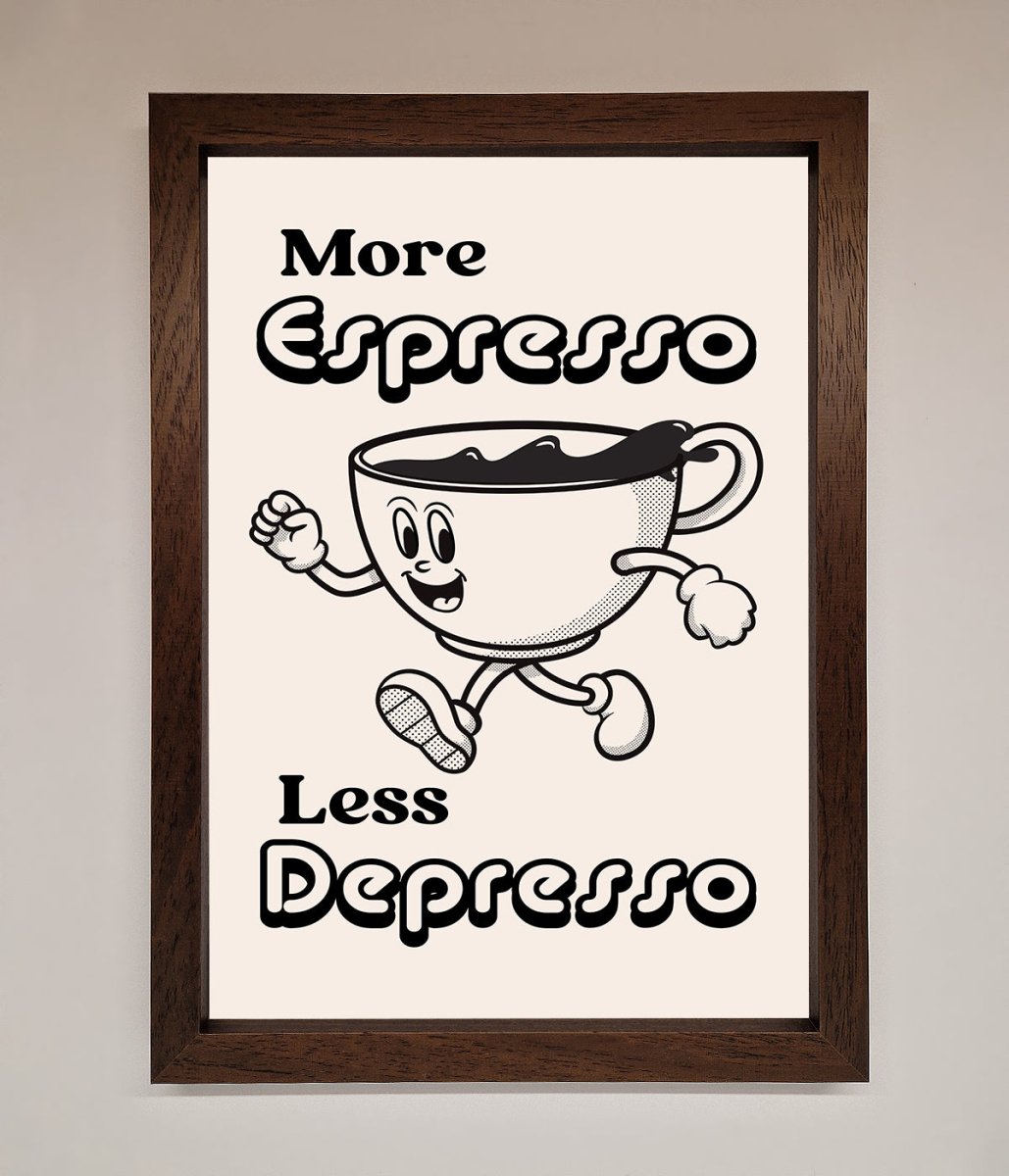 More Espresso Framed Print - Zestio