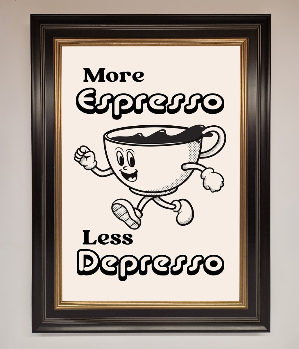 More Espresso Framed Print - Zestio
