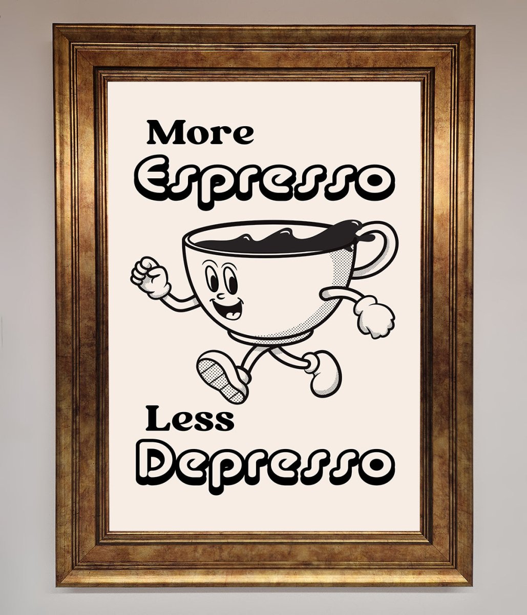 More Espresso Framed Print - Zestio