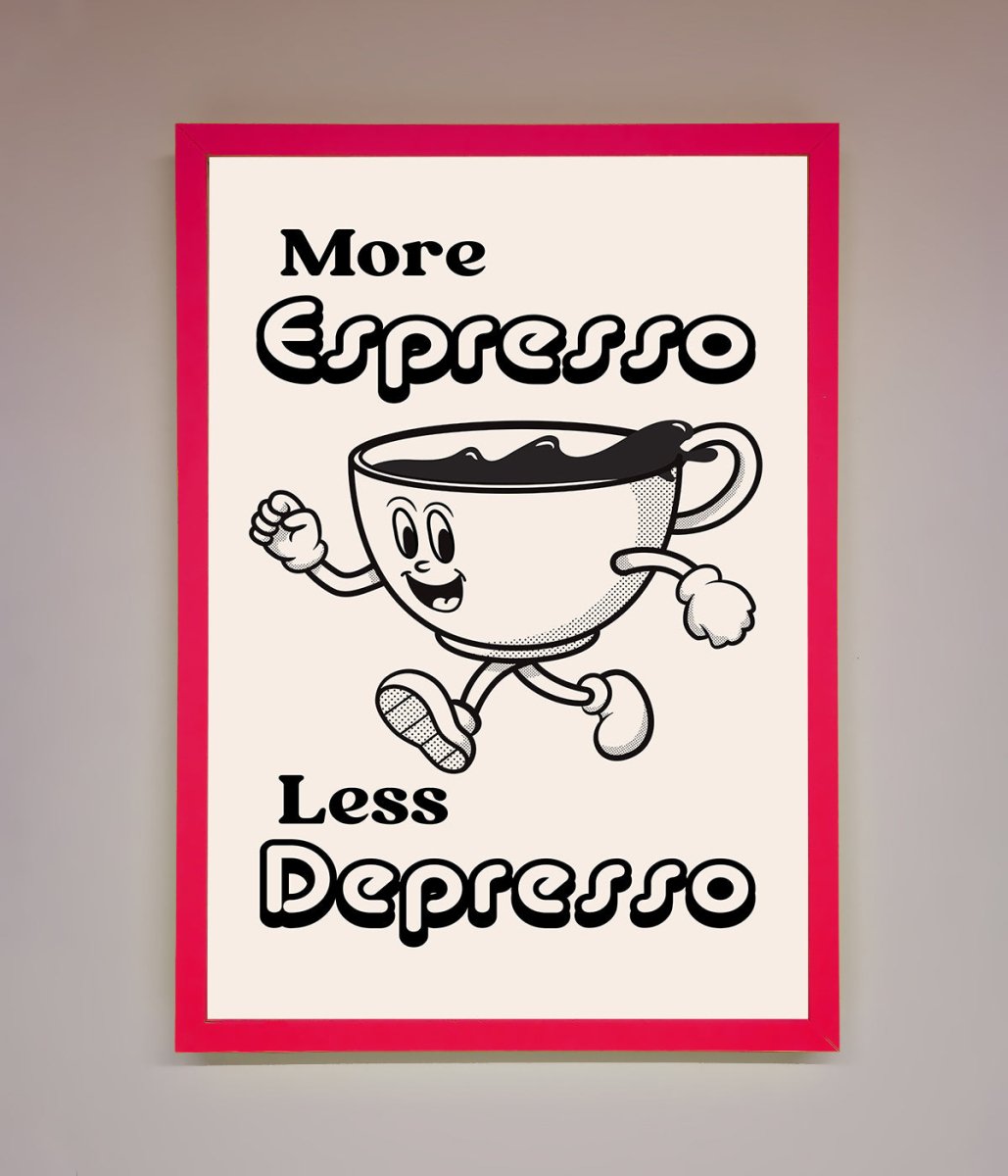 More Espresso Framed Print - Zestio