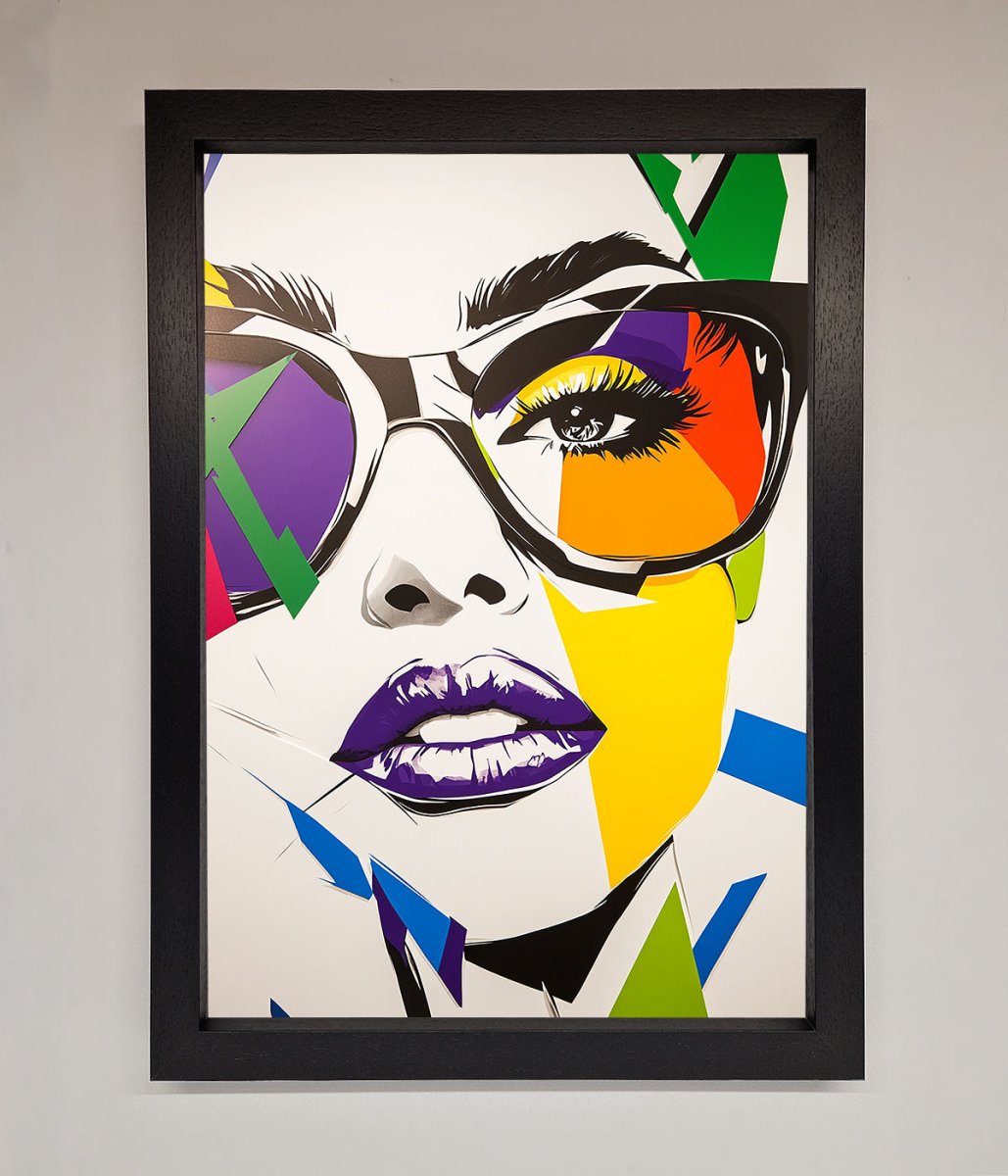 MultiColour Face Framed Wall Art - Zestio