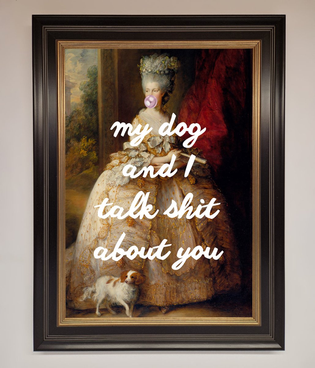 My Dog And I Framed Poster - Zestio