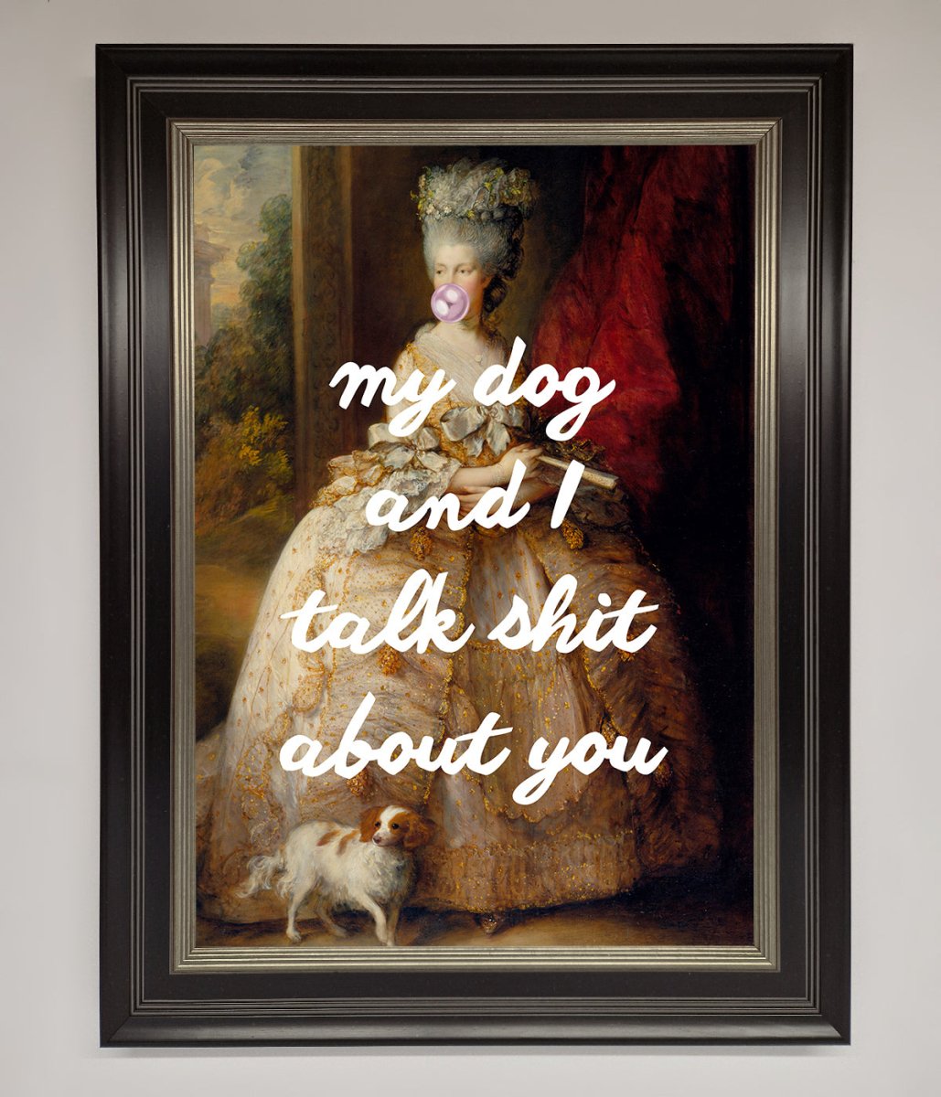 My Dog And I Framed Poster - Zestio