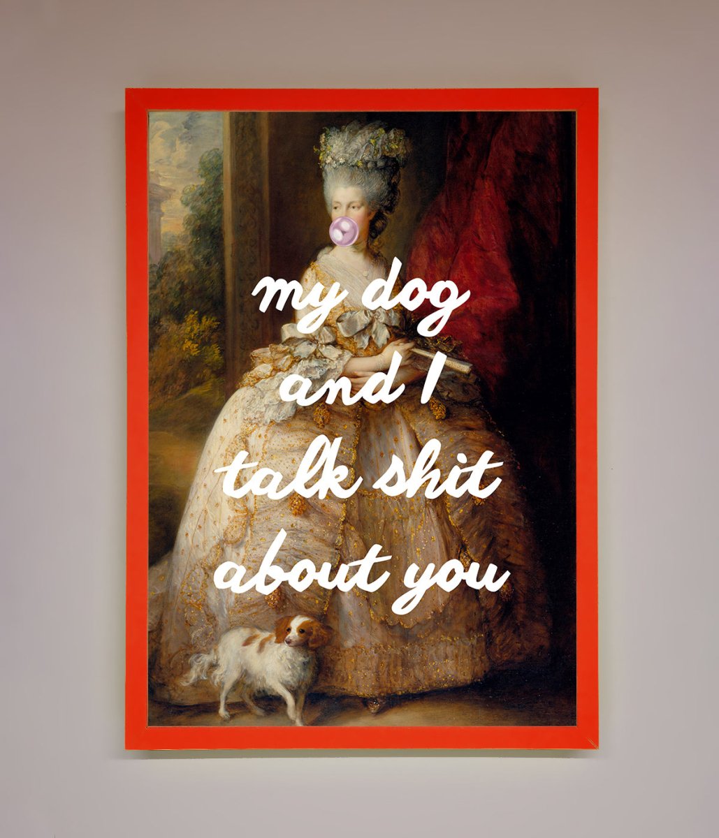 My Dog And I Framed Poster - Zestio